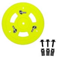 Noonan Fluorescent Yellow Vented Plastic Wheel Cover Kit 