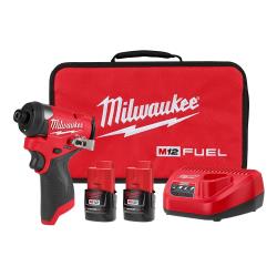 Milwaukeee M12 FUEL™ 1/4" Hex Impact Driver Kit