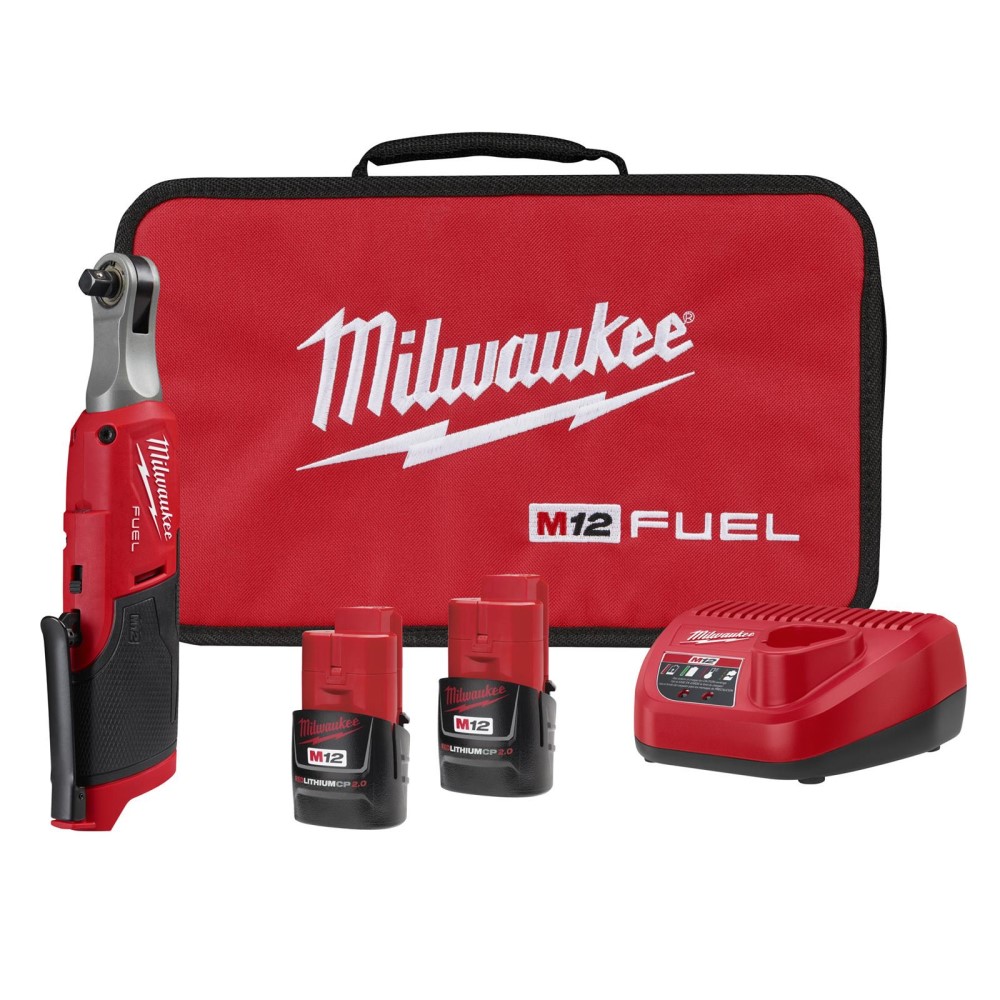 M12 FUEL 3/8" High Speed Ratchet & 2 Batteries - Kit