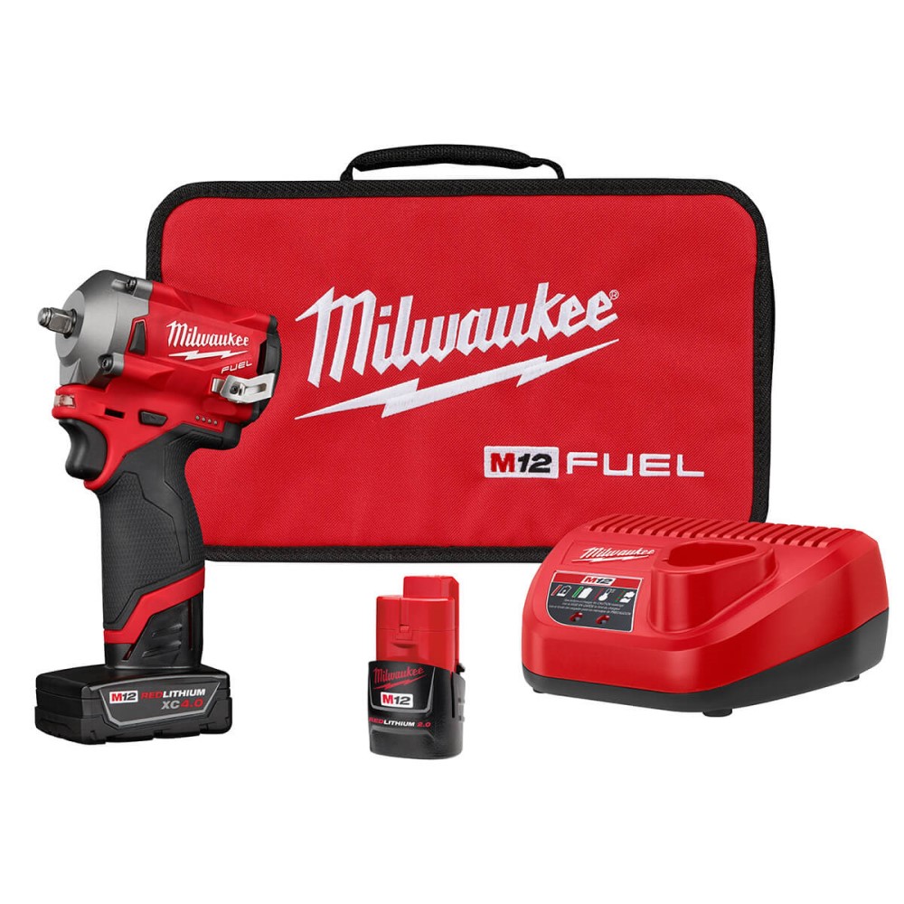 Picture of Milwaukee M12 FUEL 3/8" Stubby Impact  Kit