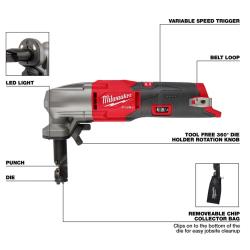 Milwaukee M12 FUEL 16 Gauge Variable Speed Nibbler (Tool Only)