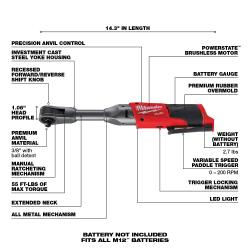 M12 FUEL 3/8" Extended Reach Ratchet (Tool Only)