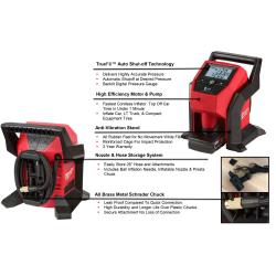 Milwaukee M12 Compact Inflator (Tool Only)