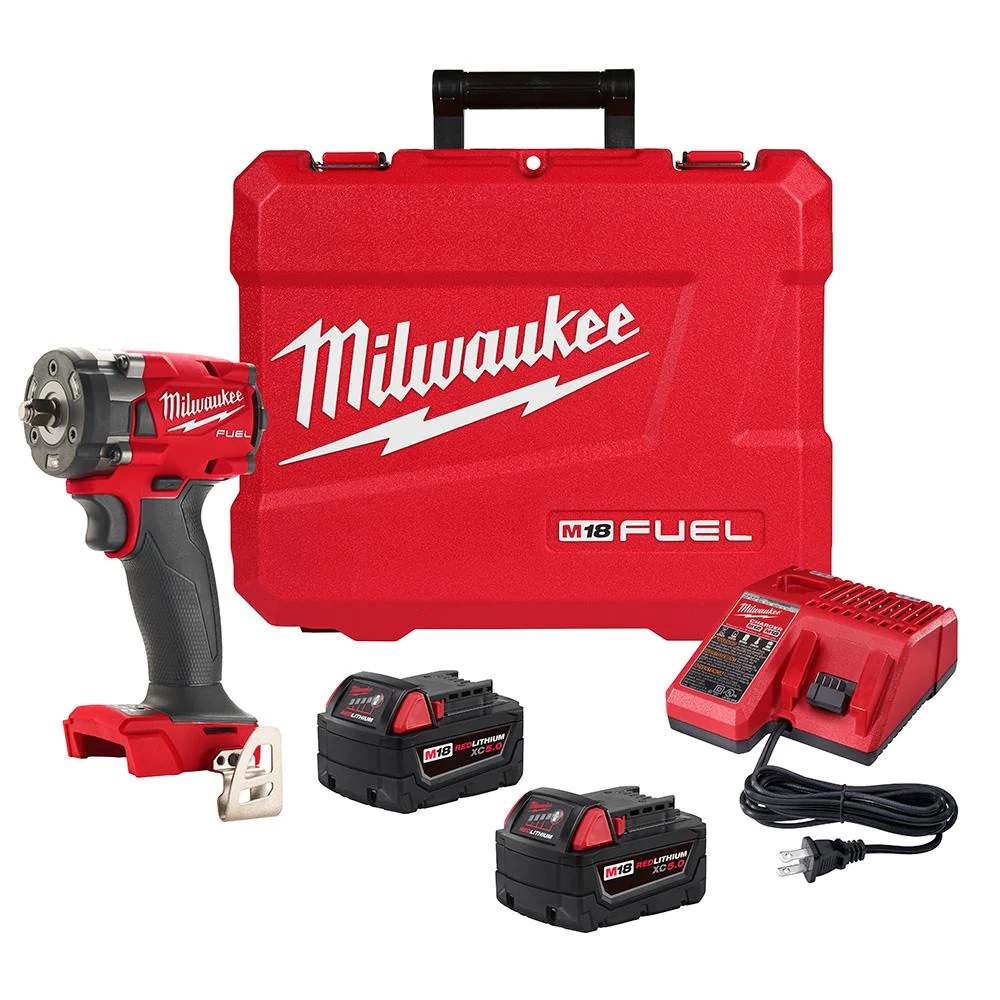Picture of Milwaukee M18 FUEL 3/8" Compact Impact Wrench(FR) & 2 Batteries-Kit 