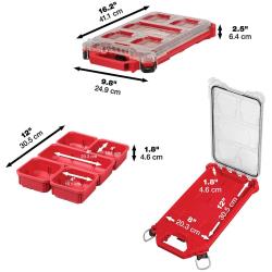 Milwaukee PACKOUT Compact Low- Profile Organizer