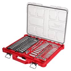 Picture of Milwaukee 1/4" & 3/8”  Ratchet and Socket Set in PACKOUT - 106pc