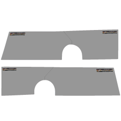 MD3 Dirt Modified Plastic Door and Quarter Kit - Gray