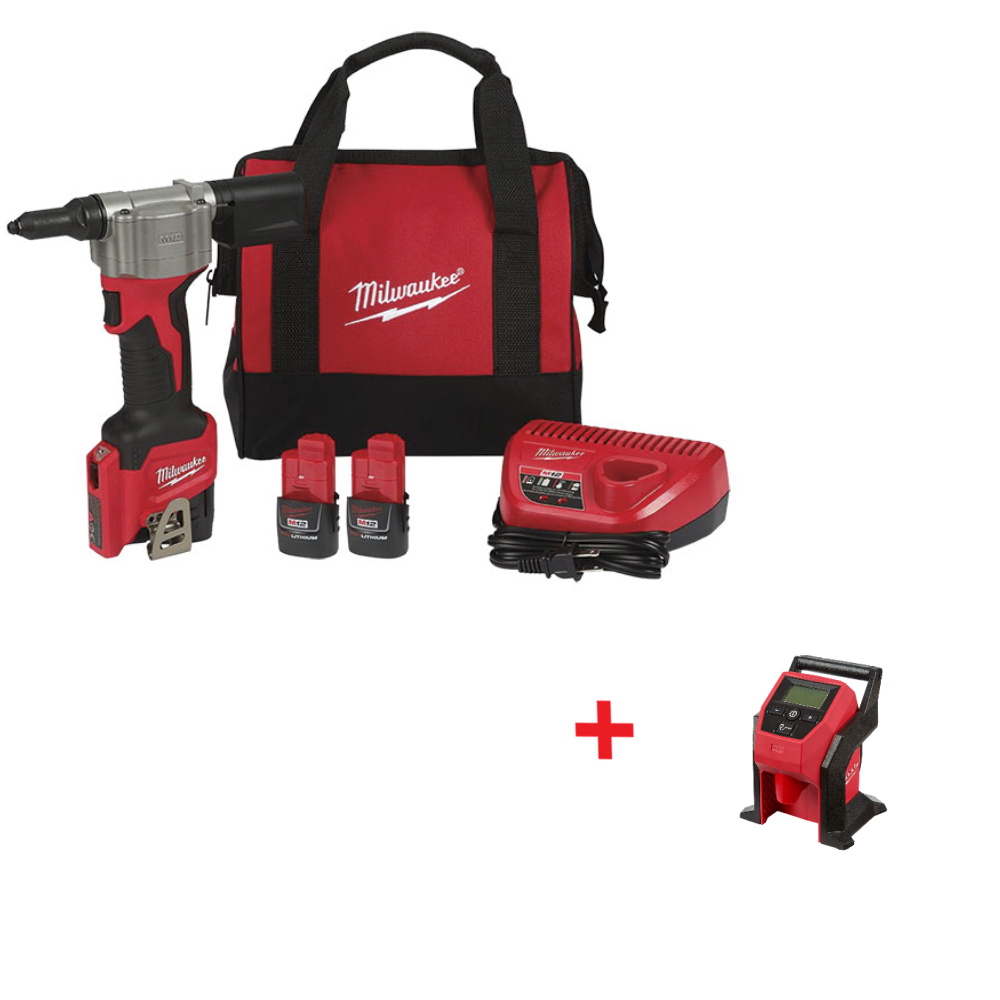 Milwaukee M12 Rivet Tool Kit Milwaukee M12 Rivet Tool Kit