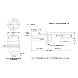 Wilwood Tru-Bar Brake Pedal Kits with Direct Mount Master Cylinders