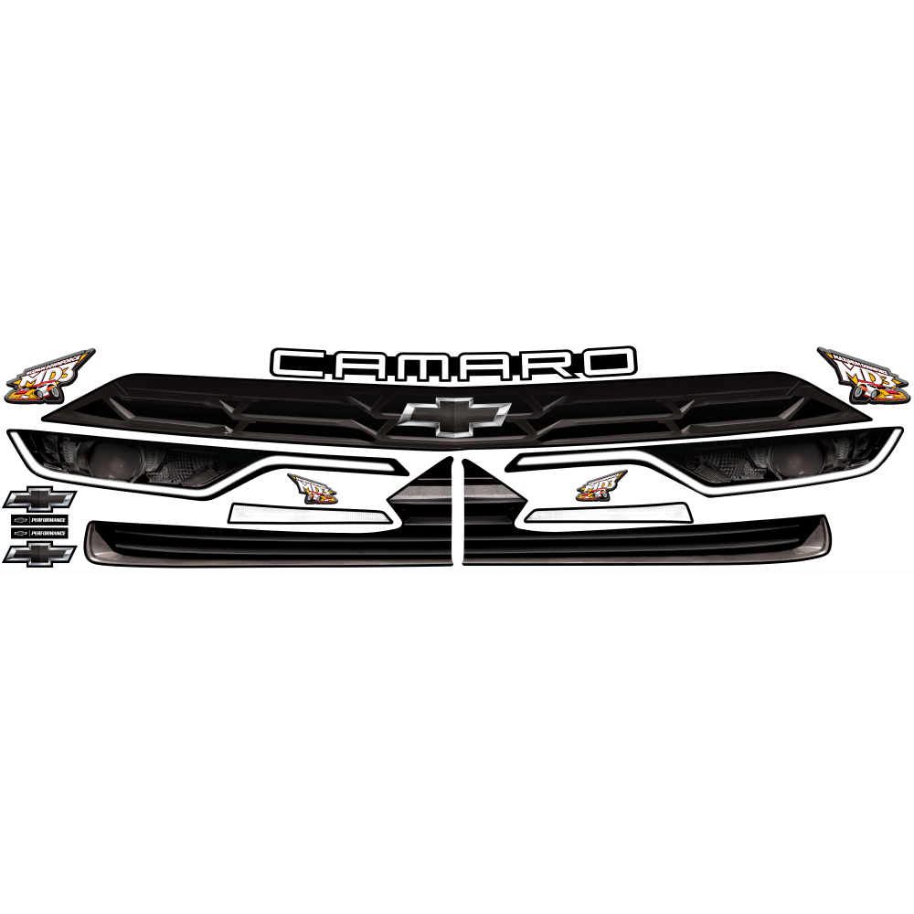 MD3 Camaro Stock Car Nose & Tail Graphics Performance Bodies