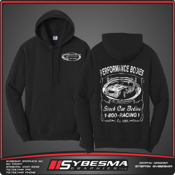 Hooded Sweatshirt - Small - Black- 45th