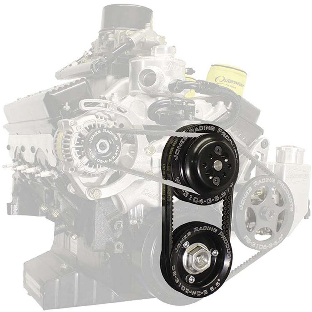 Jones SBC V-Belt Water Pump Pulley Kit - (Less Than Perfect) Jones SBC V-Belt Water Pump Pulley Kit - (Less Than Perfect)