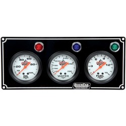 Picture of QuickCar 3 Gauge Black Panel - OP/WT/FP - (Less Than Perfect)
