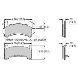 Wilwood BP-00 Brake Pads