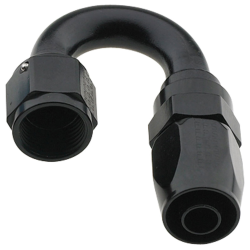 Fragola 2000 Series Pro Flow 180° Hose End - #4 (Black)