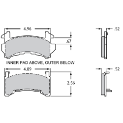 Hawk DTC 70 Brake Pads