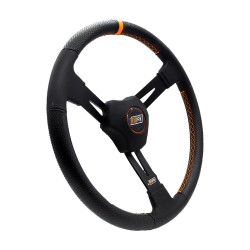 Picture of MPI 15" Hypergrip + Cross-Stitch Dished Aluminum Steering