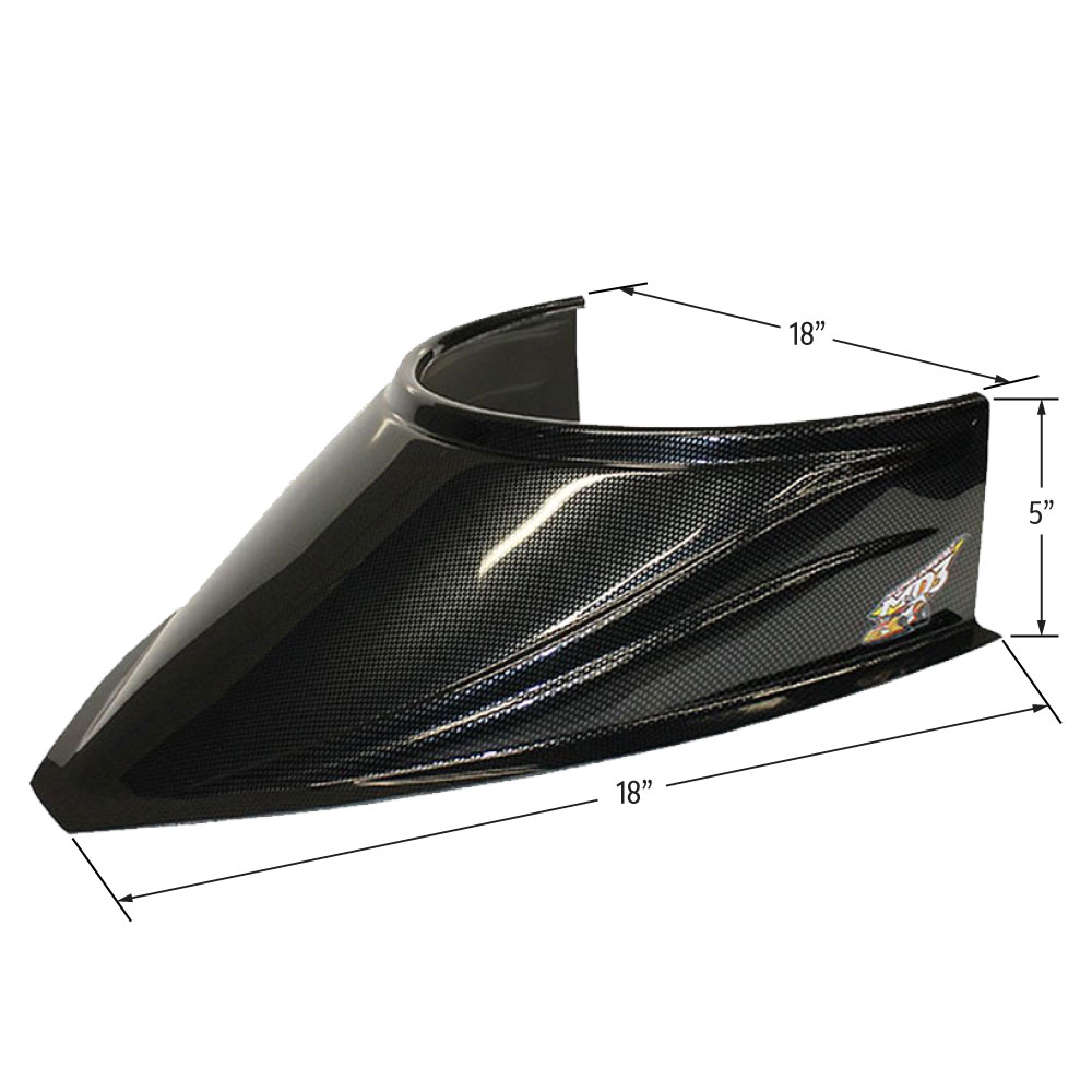 MD3 Curved Bottom Hood Scoops Performance Bodies